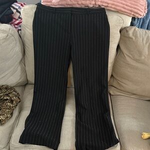 Express Black and White Striped Pants